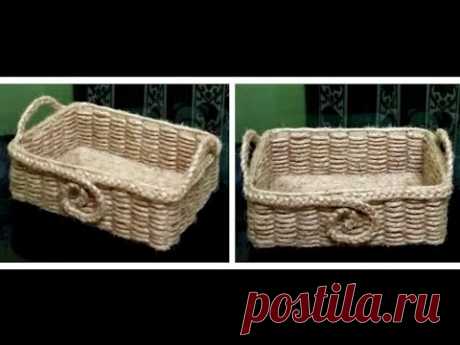 How to make a Jute Rope Basket