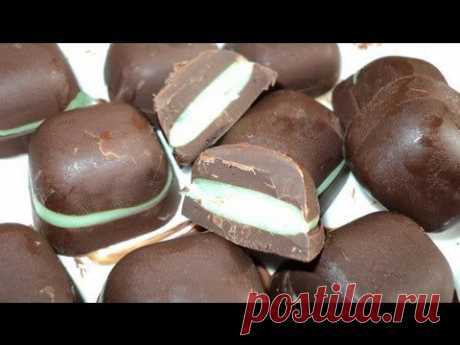 PEPPERMINT FILLED CHOCOLATES - YouTube