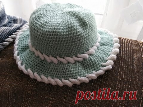 Шляпка крючком / How to crochet a hat