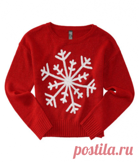 Aeropostale Kids PS Girls' Sequined Snowflake Sweater | eBay