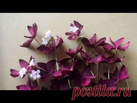 ABC TV | How To Make Purple Shamrock Paper Flower From Crepe Paper - Craft Tutorial