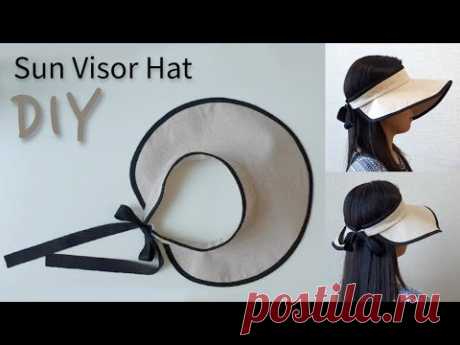 DIY 린넨썬캡/챙모자 만들기(패턴그리기) - How to make a Sun Visor Hat(Pattern Drawing)