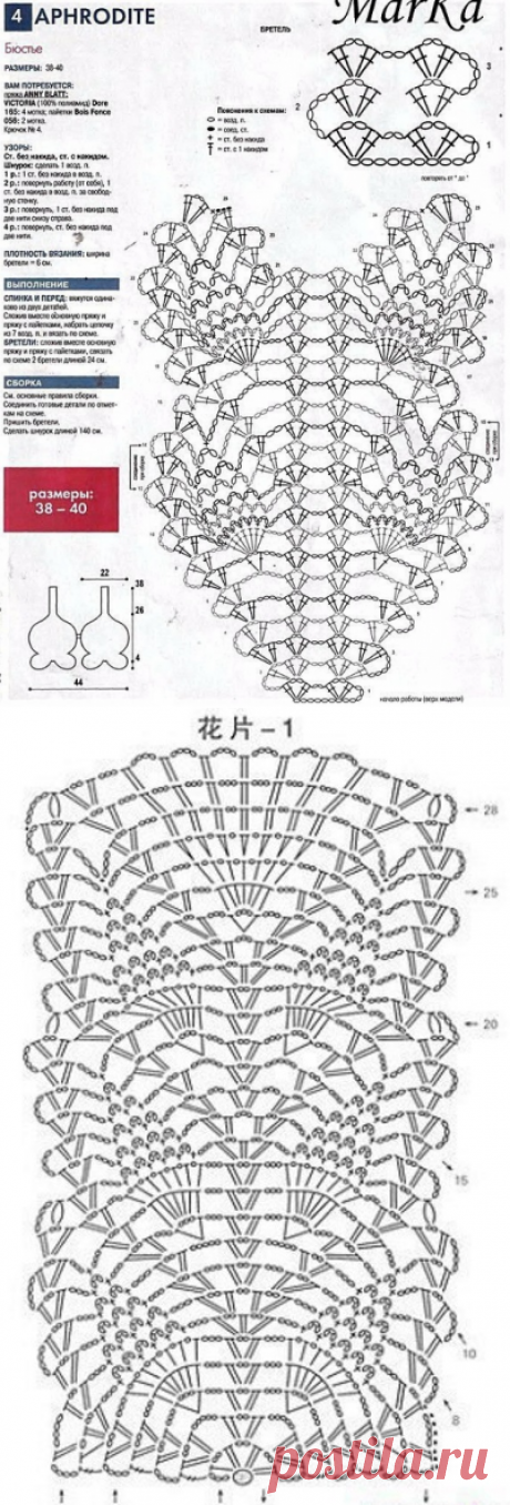 Схемы кружевного платья крючком