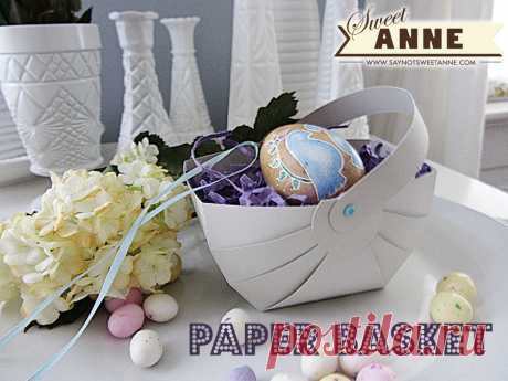 Paper Basket [Free Printable + Cutting File] - Sweet Anne Designs