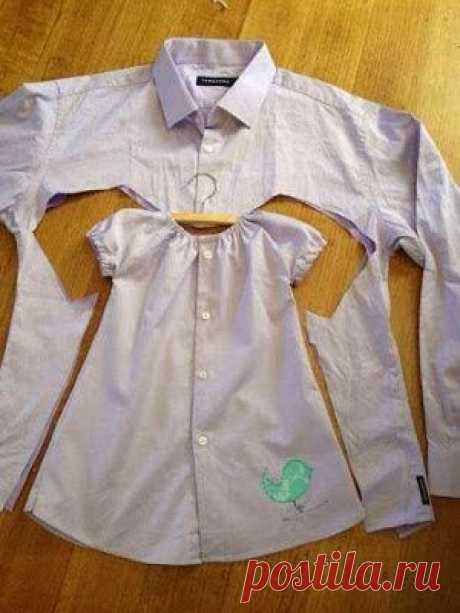 Простые способы создания летних нарядов из старых рубашек - Ярмарка Мастеров - ручная работа, handmade