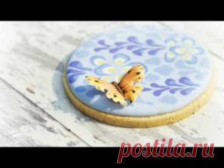 How to Decorate Wisteria and Butterfly Sugar Cookies