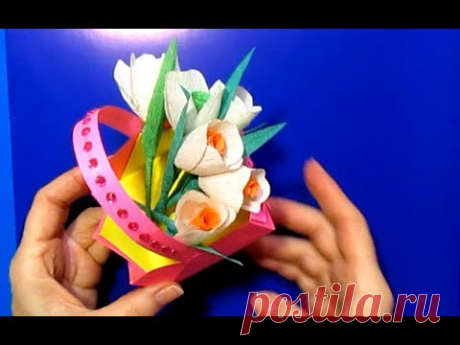 Весенние Поделки к Пасхе/Как сделать бумажные цветы/Поделки с детьми/DIY Paper Flowers Craft Ideas