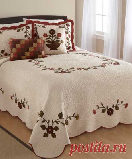 Look at this #zulilyfind! Cream & Red Embellished Sheyenne Quilt #zulilyfinds