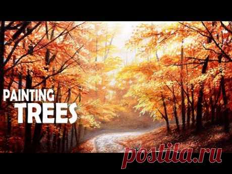 How to Paint Autumn Trees | Acrylic Painting