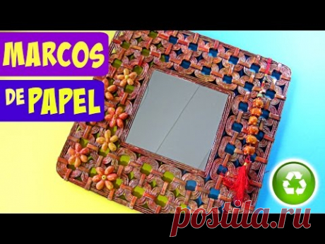 #DIY: Marco hecho con papel. How to make paper frame.