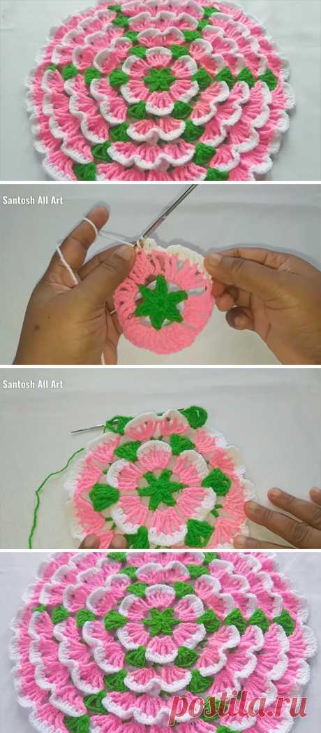Crochet Sousplat Doily For Your Home Decor | CrochetBeja