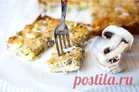 Пирог из молодой капусты с грибами – рецепт приготовления с фото от Kulina.Ru