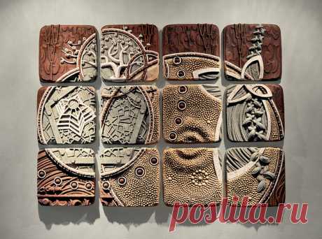 (+3) Удивительные керамические панно Bas Relief