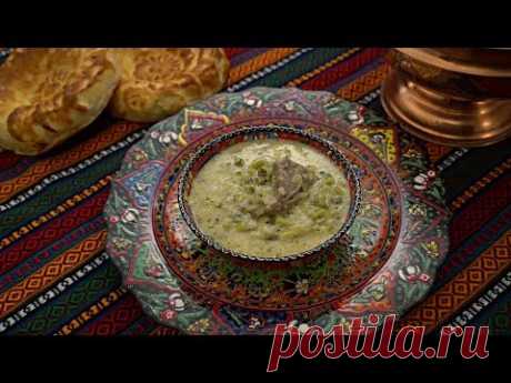 Турецкий йогуртовый суп с чесноком
