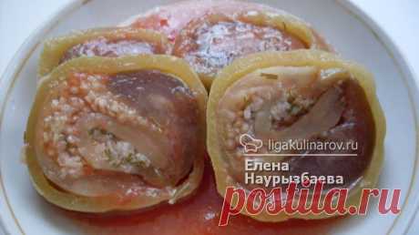 Консервированный перец, фаршированный баклажанами – рецепт с фото от Лиги Кулинаров, пошаговый рецепт