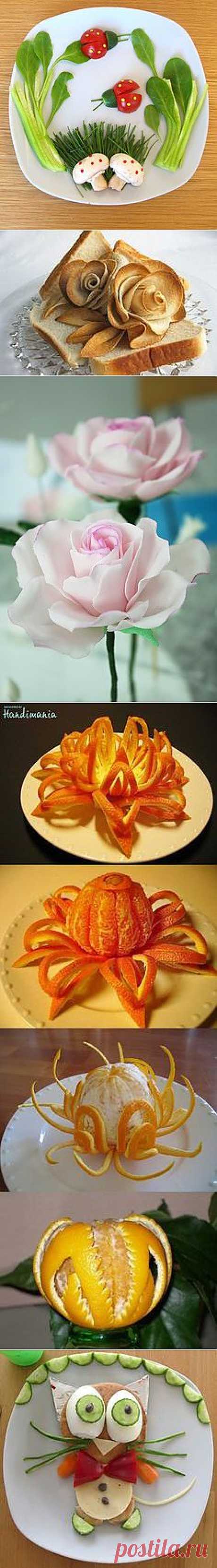 Flower Food Decorations :) | Food art