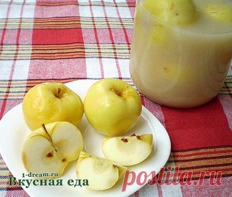 Яблоки моченые - рецепт моченых яблок в банках - Вкусная еда