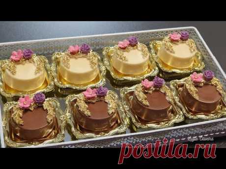 Mini bolo de chocolate com creme de nozes - Luzia Oliveira - YouTube