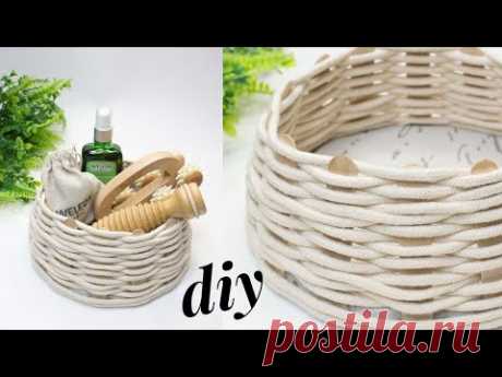 Чудесная корзина своими руками ☆ Из Картона и Верёвки ☆ DIY ORGANIZER handmade