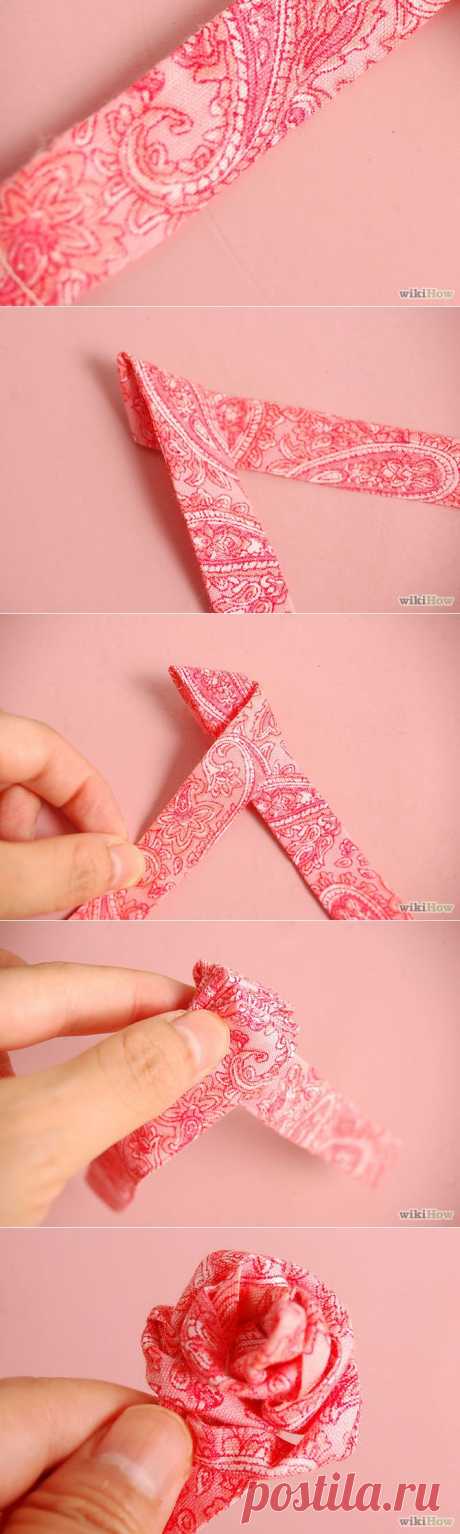 How to Make Silk, Satin or Ribbon Roses: 8 Steps - wikiHow