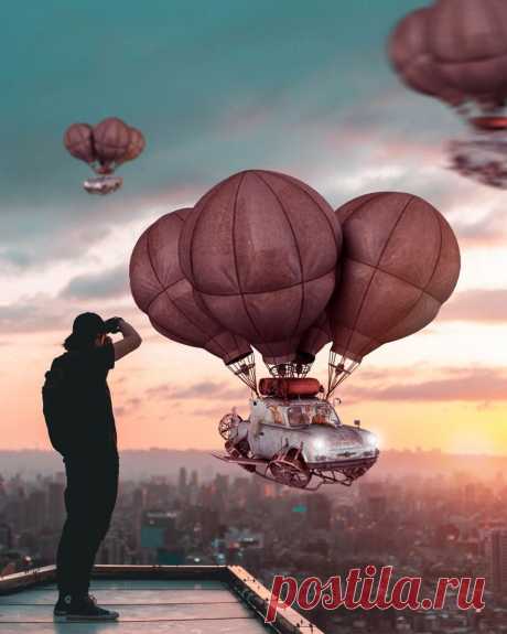 Цифровой художник из Турции визуализирует свои мечты с помощью фотошопа, делая завораживающие коллажи