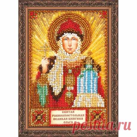 Набор для вышивания бисером икона "Св. Ольга" – купить в интернет магазине Вышивай-Ка!