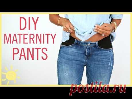 DIY | Maternity Jeans Hack - YouTube