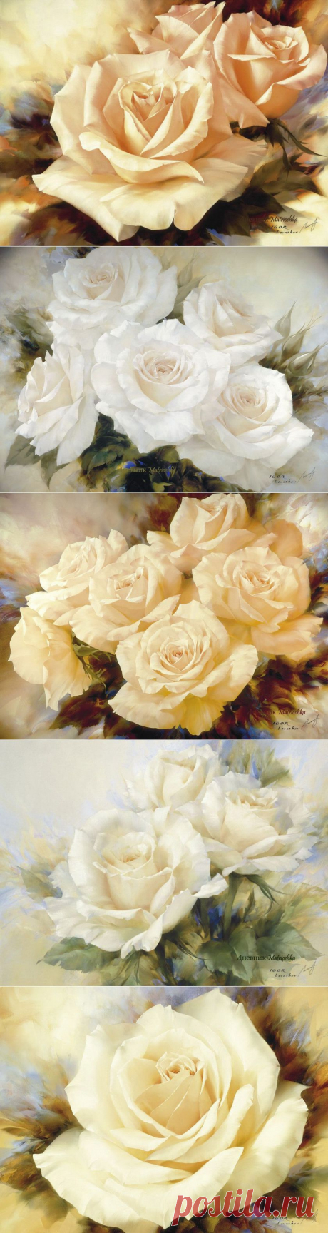 2 часть. Красивые картины с розами. | Творческая мастерская Марины Трублиной