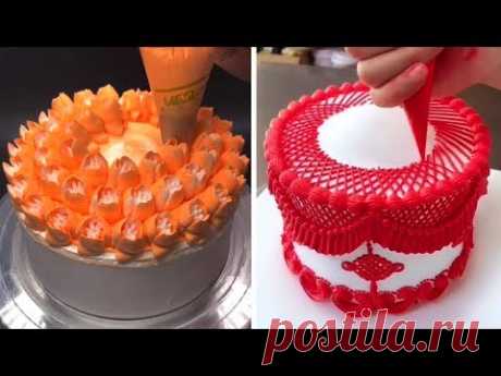 Top 10 Beautiful Cake Decorating Tutorials | Most Satisfying Chocolate Cake Decorating Ideas