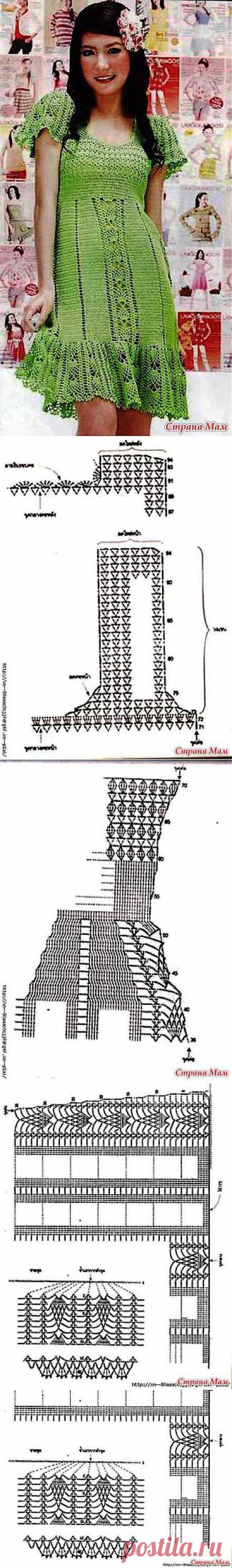 Зеленое платье: Дневник группы &quot;Все в ажуре... (вязание крючком)&quot; - Страна Мам