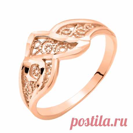 Кольцо Укрзолото из красного золота UZ30856: цена, размер, фото - интернет магазин Укрзолото