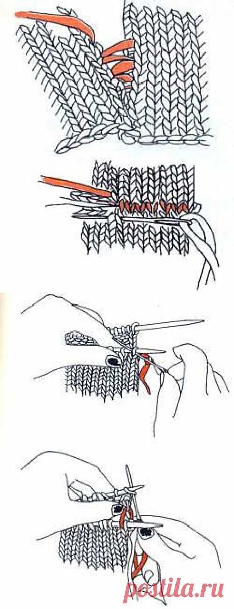 Сшивание вязанных деталей - Вязание - Мамин форум