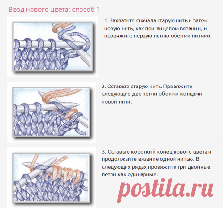 5,  Как вязать норвежские узоры и жаккард без протяжек - Modnoe Vyazanie ru.com