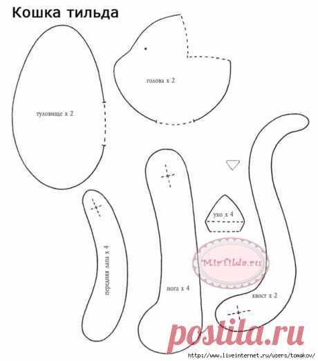 Котомания. ИДЕИ И ВЫКРОЙКИ - запись пользователя Наталья (Наталья) в сообществе Мир игрушки в категории Разнообразные игрушки ручной работы