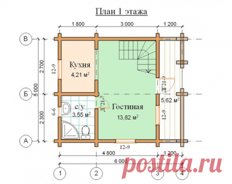 Планировка дачного дома (15 фото): 6х6, 6х8, 6х9, 5х6. Планировка дачного дома с печкой, одноэтажного - ЭтотДом