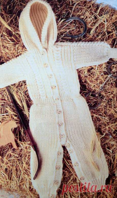 knitting pattern PDF for baby to child aran all in one trouser romper suit 18-26 inches This item is a PDF file of the knitting pattern for a gorgeous aran all in one suit.    Suitable for babies and small children.    The patterns uses aran/worsted yarn and 4 and 5mm needles. A cable needle is also required.    The pattern will be available for download upon receipt of payment, for you to print out or read from your computer.    The item is knit in aran/worsted yarn..