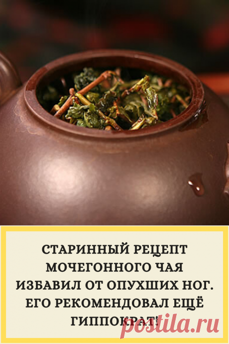 СТАРИННЫЙ РЕЦЕПТ МОЧЕГОННОГО ЧАЯ ИЗБАВИЛ ОТ ОПУХШИХ НОГ. ЕГО РЕКОМЕНДОВАЛ ЕЩЁ ГИППОКРАТ!