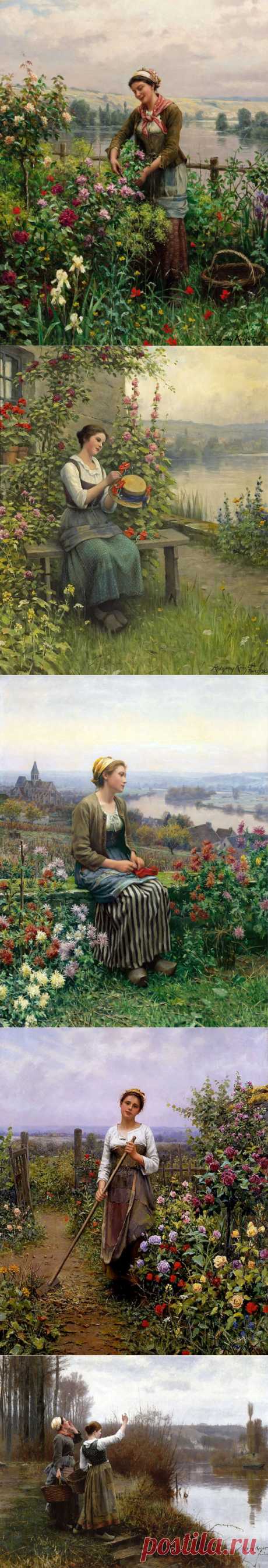 Уютное...провинциальные сюжеты | Daniel Ridgway Knight.