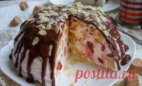 Кулинарочка: Желейный торт из печенья со сгущенкой без выпечки