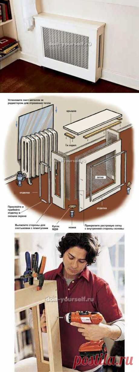 Декоративный экран на батарею своими руками | Квартирный вопрос