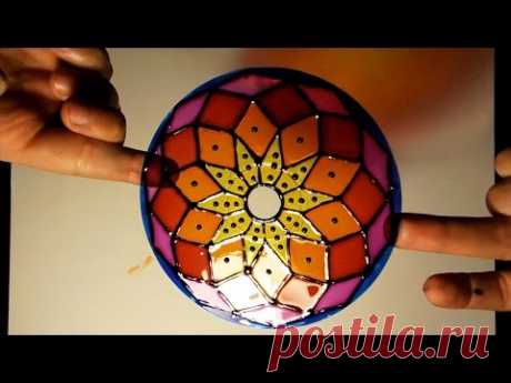 Tutorial DIY - Cómo pintar mandalas en CD