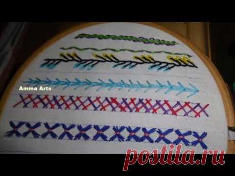Hand Embroidery Beginners & Basic Stitch by Amma Arts
