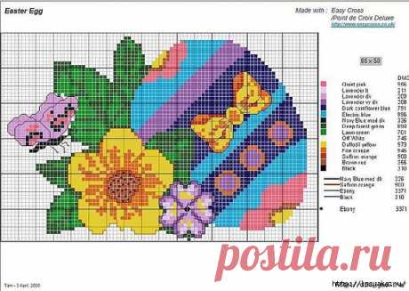 Пасхальная вышивка - схемы и идеи.