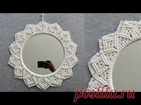 DIY ESPEJO en MACRAME (paso a paso) PRINCIPIANTES | DIY Macrame Mirror step by step