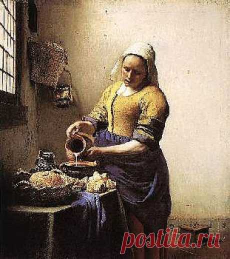 Рассказы о картинах -Вермеер Дельфтский(Vermeer) -Служанка с кувшином молока