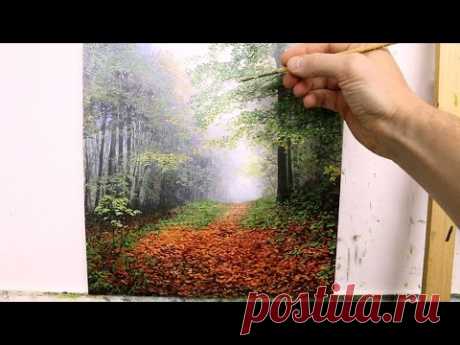 #60 How to paint a fall Landscape | Oil Painting | Michael James Smith