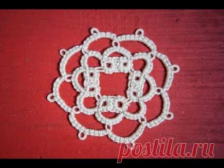 Needle Tatting - "Mini Doily" Tutorial and Pattern: part two (Full Project) by RustiKate