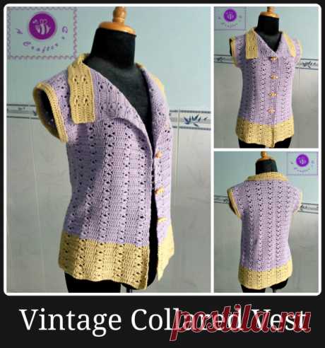 crochet vintage collared vest, crochet sleeveless vest, crochet women vest, crochet vintage collared vest, crochet sleeveless vest, crochet women vest, crochet vest free pattern, crochet cardigan, crochet sweater