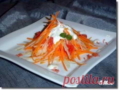 Салат из сырой тыквы Витаминка рецепт с фото пошагово - 1000.menu