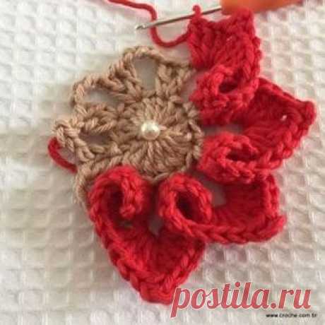 Flor coração passo a passo - croche.com (38)